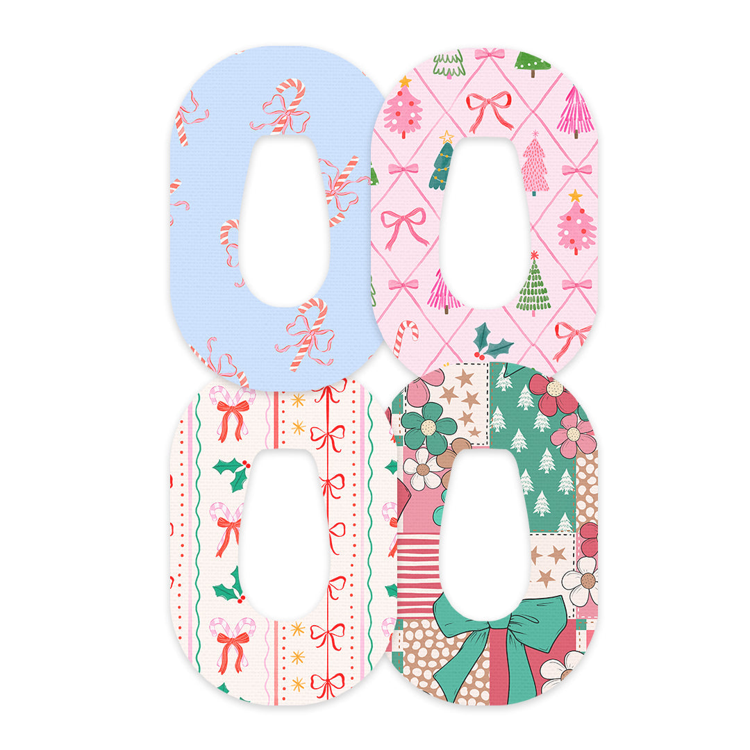 Pretty in Pink Holiday Variety Dexcom G6 Patch Tape - Pump Peelz Pretty in Pink Holiday Variety Dexcom G6 Patch Tape - Pump Peelz