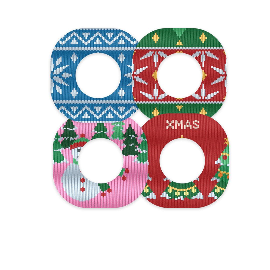 Ugly Sweater Variety Dexcom G7 and Stelo Patch Tape - Pump Peelz Ugly Sweater Variety Dexcom G7 and Stelo Patch Tape - Pump Peelz