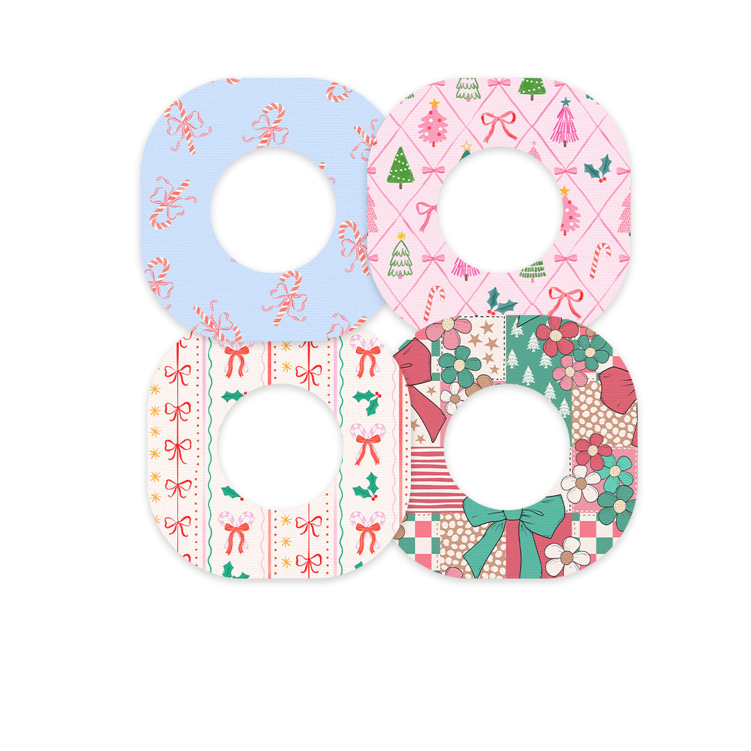 Pretty in Pink Holiday Variety Dexcom G7 and Stelo Patch Tape - Pump Peelz Pretty in Pink Holiday Variety Dexcom G7 and Stelo Patch Tape - Pump Peelz