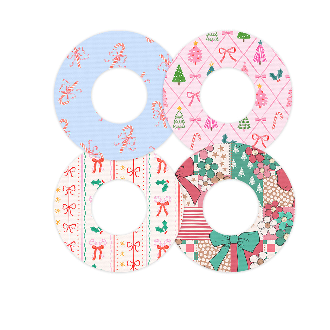 Pretty in Pink Holiday Variety Patch Tape Designed for the FreeStyle Libre 2 - Pump Peelz Pretty in Pink Holiday Variety Patch Tape Designed for the FreeStyle Libre 2 - Pump Peelz