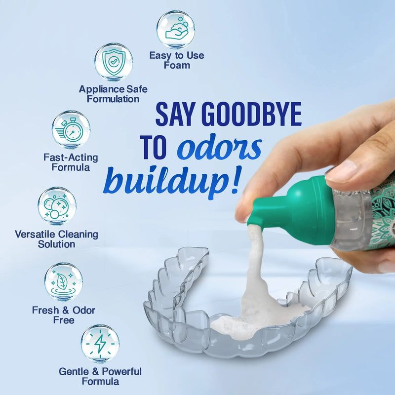 Retainer, Denture & Aligner Foam Cleaner & Cleaning Pod Retainer, Denture & Aligner Foam Cleaner & Cleaning Pod