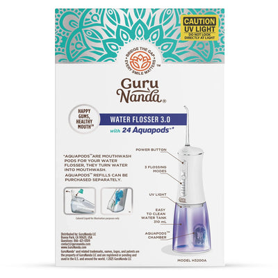 Advanced Water Flosser 3.0 with UV & 24 Aquapods Advanced Water Flosser 3.0 with UV & 24 Aquapods
