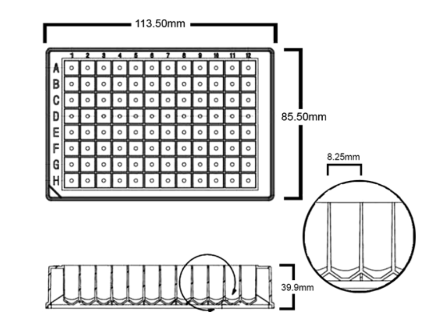 1.1ML 96-Well PCR Plate Sterile White 1.1ML 96-Well PCR Plate Sterile White