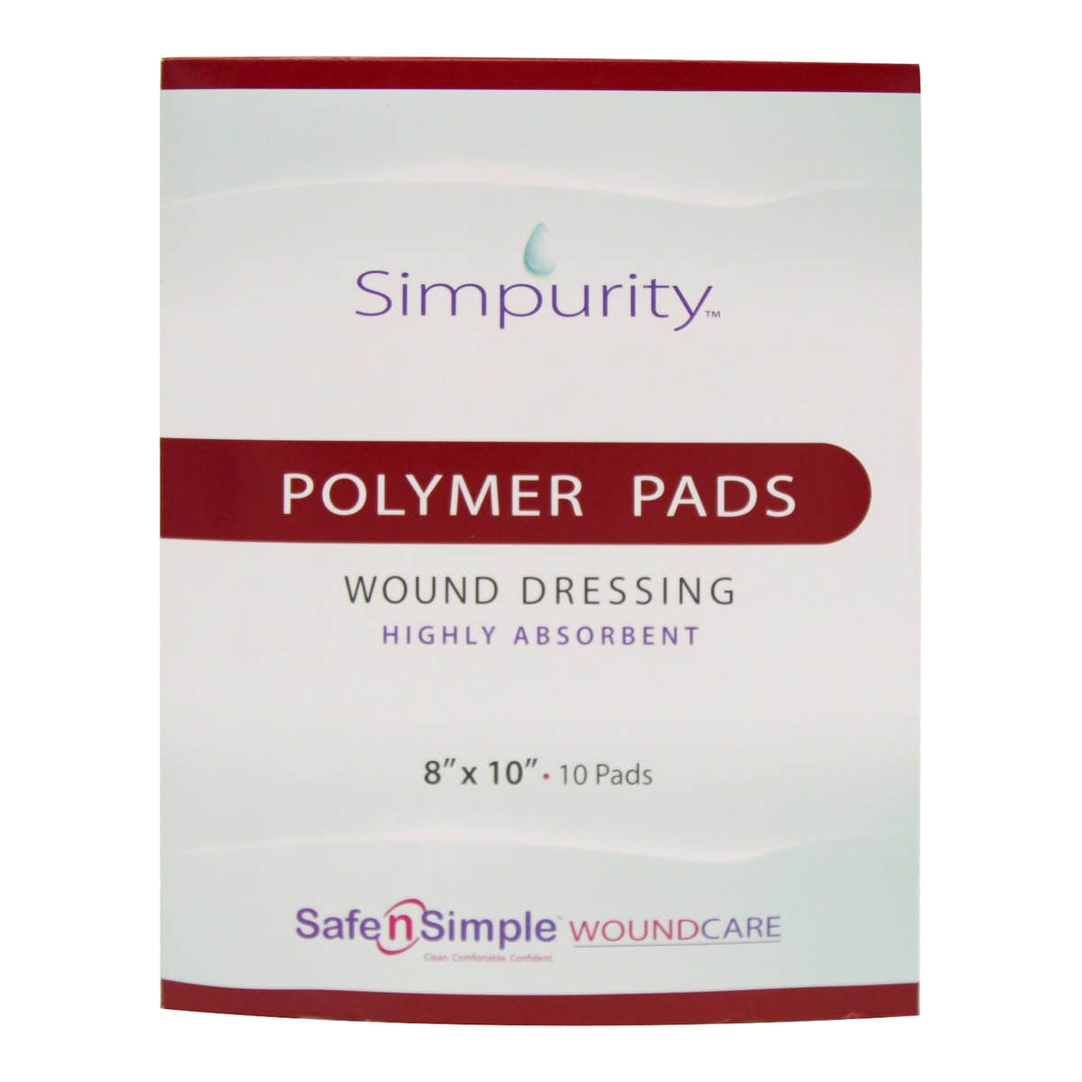 Safe N Simple Simpurity Highly Absorbent Polymer Pads Wound Dressing (80 Count) Safe N Simple Simpurity Highly Absorbent Polymer Pads Wound Dressing (80 Count)