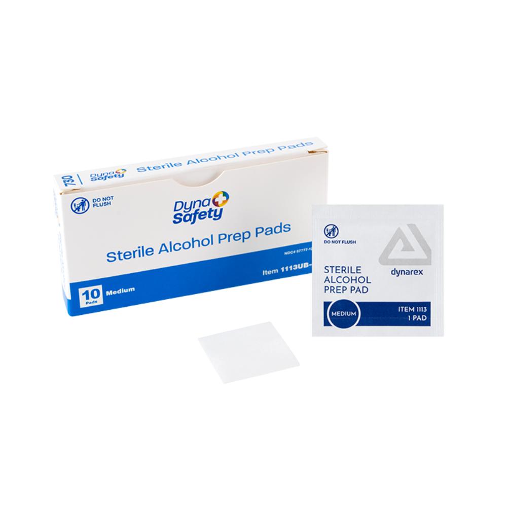 Dynarex Alcohol Prep Pad - Sterile, Medium, 10/bx, 100bxs/case (1000 Count) Dynarex Alcohol Prep Pad - Sterile, Medium, 10/bx, 100bxs/case (1000 Count)