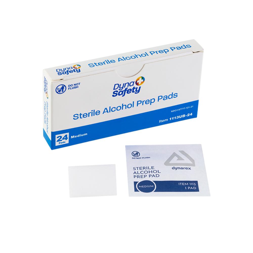 Dynarex Alcohol Prep Pad - Sterile, Medium, 24/bx, 100bxs/case (2400 Count) Dynarex Alcohol Prep Pad - Sterile, Medium, 24/bx, 100bxs/case (2400 Count)