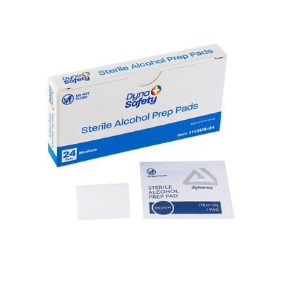 Dynarex Alcohol Prep Pad - Sterile, Medium, 24/bx, 100bxs/case (2400 Count) Dynarex Alcohol Prep Pad - Sterile, Medium, 24/bx, 100bxs/case (2400 Count)