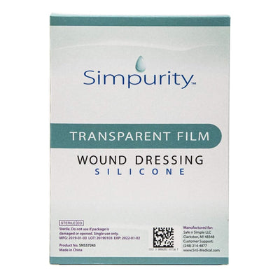 Safe N Simple Simpurity Transparent Film Wound Dressing (192 Count) Safe N Simple Simpurity Transparent Film Wound Dressing (192 Count)