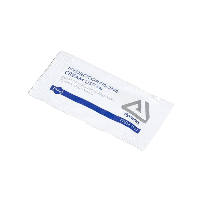 Dynarex Hydrocortisone Cream, 0.9 g Foil Packet, 25/bx, 72bxs/case (1800 Count) Dynarex Hydrocortisone Cream, 0.9 g Foil Packet, 25/bx, 72bxs/case (1800 Count)
