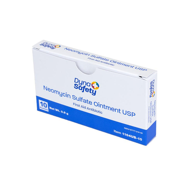 Dynarex Neomycin Sulfate Ointment USP, 0.9g - 10ea/bx, 100bxs/cs (1000 Count) Dynarex Neomycin Sulfate Ointment USP, 0.9g - 10ea/bx, 100bxs/cs (1000 Count)