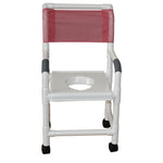 MJM International 118-3TW-VS Shower Chair 18" Internal Width, 3" Twin Casters With Full Support Snap On Seat, 300 Lbs Weight Capacity MJM International 118-3TW-VS Shower Chair 18" Internal Width, 3" Twin Casters With Full Support Snap On Seat, 300 Lbs Weight Capacity