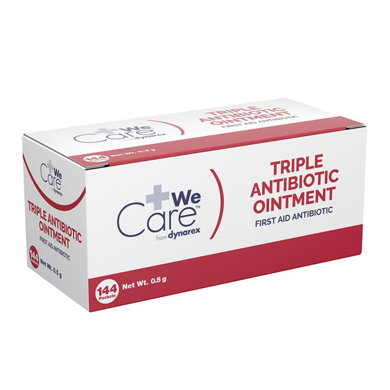 Dynarex Triple Antibiotic Ointment, 0.5 g Foil Packet, 144/bx, 12bxs/case (1728 Count) Dynarex Triple Antibiotic Ointment, 0.5 g Foil Packet, 144/bx, 12bxs/case (1728 Count)