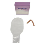 Safe N Simple 12" Drainable 2-PIece Pouch Transparent, Flange with Belt Tabs and One Curved Tail Closure (80 Count) Safe N Simple 12" Drainable 2-PIece Pouch Transparent, Flange with Belt Tabs and One Curved Tail Closure (80 Count)