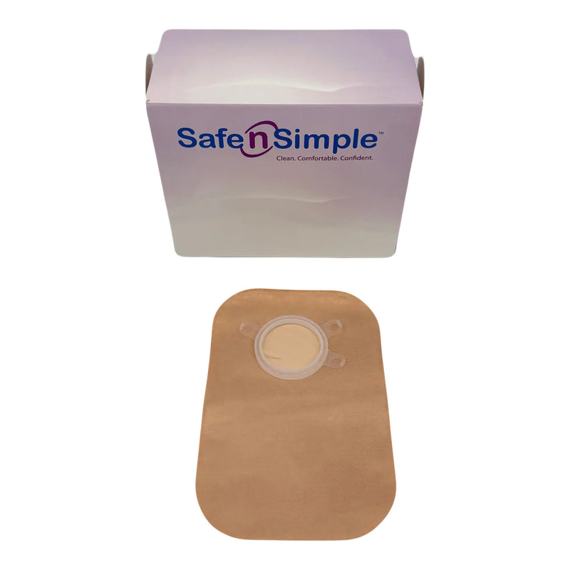 Safe N Simple 8" Closed 2-Piece Pouch Beige, Flange with Belt Tabs (240 Count) Safe N Simple 8" Closed 2-Piece Pouch Beige, Flange with Belt Tabs (240 Count)