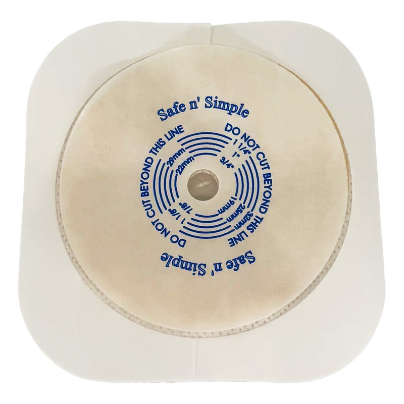 Safe N Simple 2- Piece Wafer Standard Wear Tape Collar White 1 3/4" Flange Cut to Fit (80 Count) Safe N Simple 2- Piece Wafer Standard Wear Tape Collar White 1 3/4" Flange Cut to Fit (80 Count)