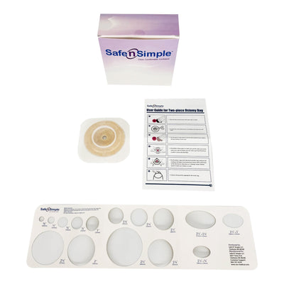 Safe N Simple 2- Piece Wafer Standard Wear Tape Collar White 1 3/4" Flange Cut to Fit (80 Count) Safe N Simple 2- Piece Wafer Standard Wear Tape Collar White 1 3/4" Flange Cut to Fit (80 Count)