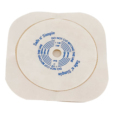 Safe N Simple 2-Piece Wafer Standard Wear Tape Collar Beige 45mm 1 3/4" Flange Cut to Fit (80 Count) Safe N Simple 2-Piece Wafer Standard Wear Tape Collar Beige 45mm 1 3/4" Flange Cut to Fit (80 Count)