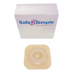 Safe N Simple 2-Piece Wafer Standard Wear Tape Collar Beige 45mm 1 3/4" Flange Cut to Fit (80 Count) Safe N Simple 2-Piece Wafer Standard Wear Tape Collar Beige 45mm 1 3/4" Flange Cut to Fit (80 Count)