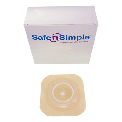 Safe N Simple 2-Piece Wafer Standard Wear Tape Collar Beige 45mm 1 3/4" Flange Cut to Fit (80 Count) Safe N Simple 2-Piece Wafer Standard Wear Tape Collar Beige 45mm 1 3/4" Flange Cut to Fit (80 Count)