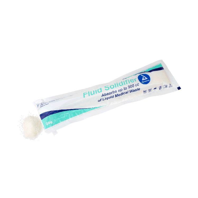 Dynarex Fluid Solidifier, 28g Pouch, 200pcs/case (200 Count) Dynarex Fluid Solidifier, 28g Pouch, 200pcs/case (200 Count)