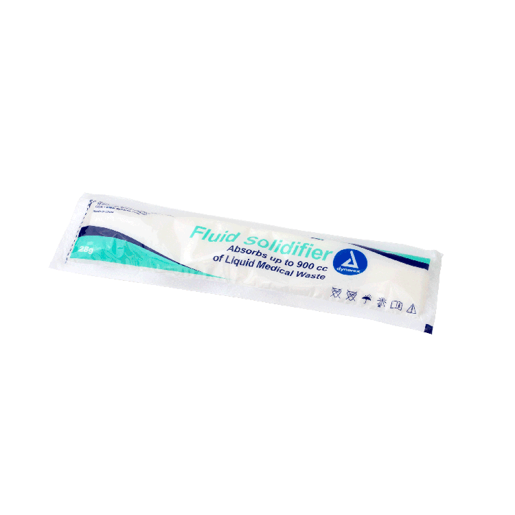 Dynarex Fluid Solidifier, 28g Pouch, 200pcs/case (200 Count) Dynarex Fluid Solidifier, 28g Pouch, 200pcs/case (200 Count)