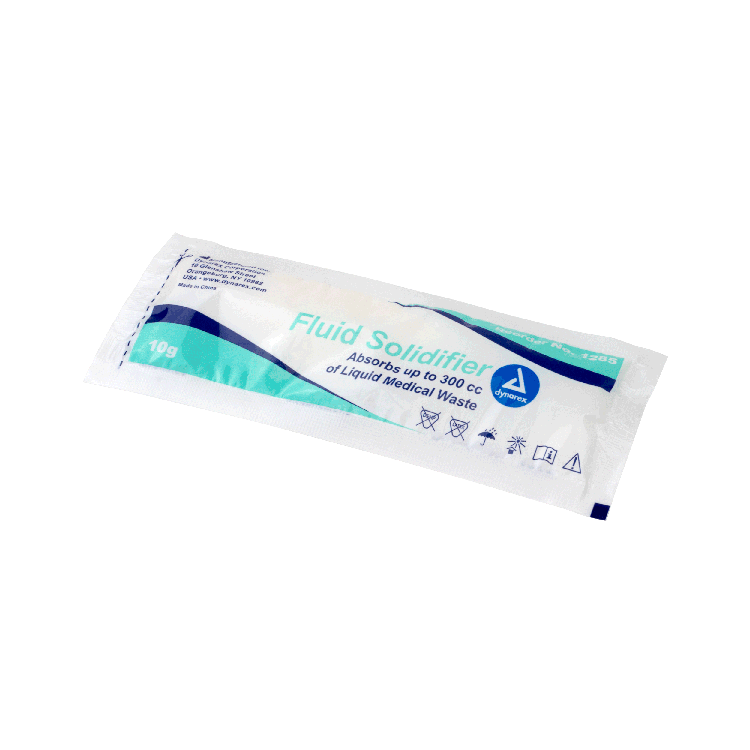 Dynarex Fluid Solidifier, 10g Pouch, 200pcs/case (200 Count) Dynarex Fluid Solidifier, 10g Pouch, 200pcs/case (200 Count)