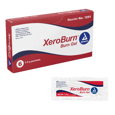 Dynarex XeroBurn Burn Gel, 3.5 g Packet, 6ea/case, 100bxs/case (600 Count) Dynarex XeroBurn Burn Gel, 3.5 g Packet, 6ea/case, 100bxs/case (600 Count)