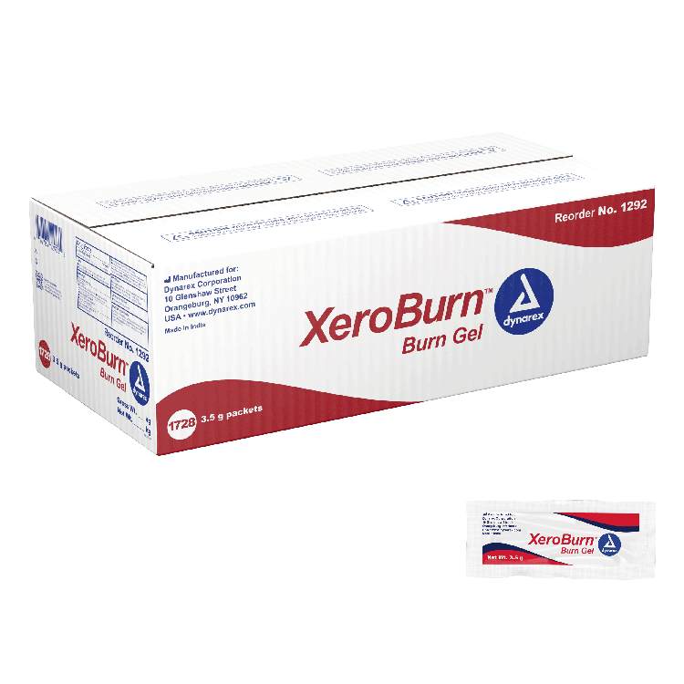 Dynarex XeroBurn Burn Gel, 3.5 g Packet, Bulk, 1728/case (1728 Count) Dynarex XeroBurn Burn Gel, 3.5 g Packet, Bulk, 1728/case (1728 Count)
