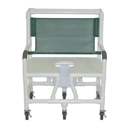 MJM International 130-5HD Bariatric Shower Chair 30" Internal Width, Full Support Seat With Commode Opening 700 Lbs Weight Capacity MJM International 130-5HD Bariatric Shower Chair 30" Internal Width, Full Support Seat With Commode Opening 700 Lbs Weight Capacity