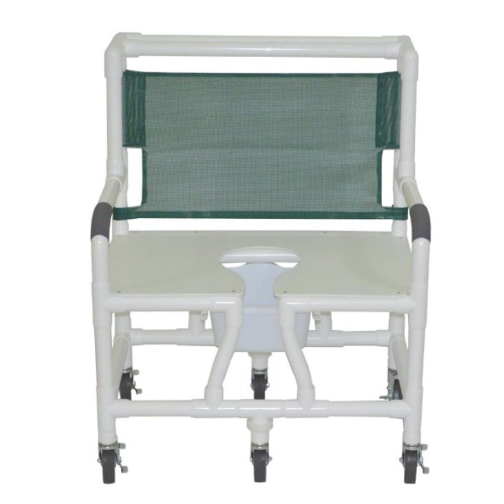 MJM International 130-5HD Bariatric Shower Chair 30" Internal Width, Full Support Seat With Commode Opening 700 Lbs Weight Capacity MJM International 130-5HD Bariatric Shower Chair 30" Internal Width, Full Support Seat With Commode Opening 700 Lbs Weight Capacity