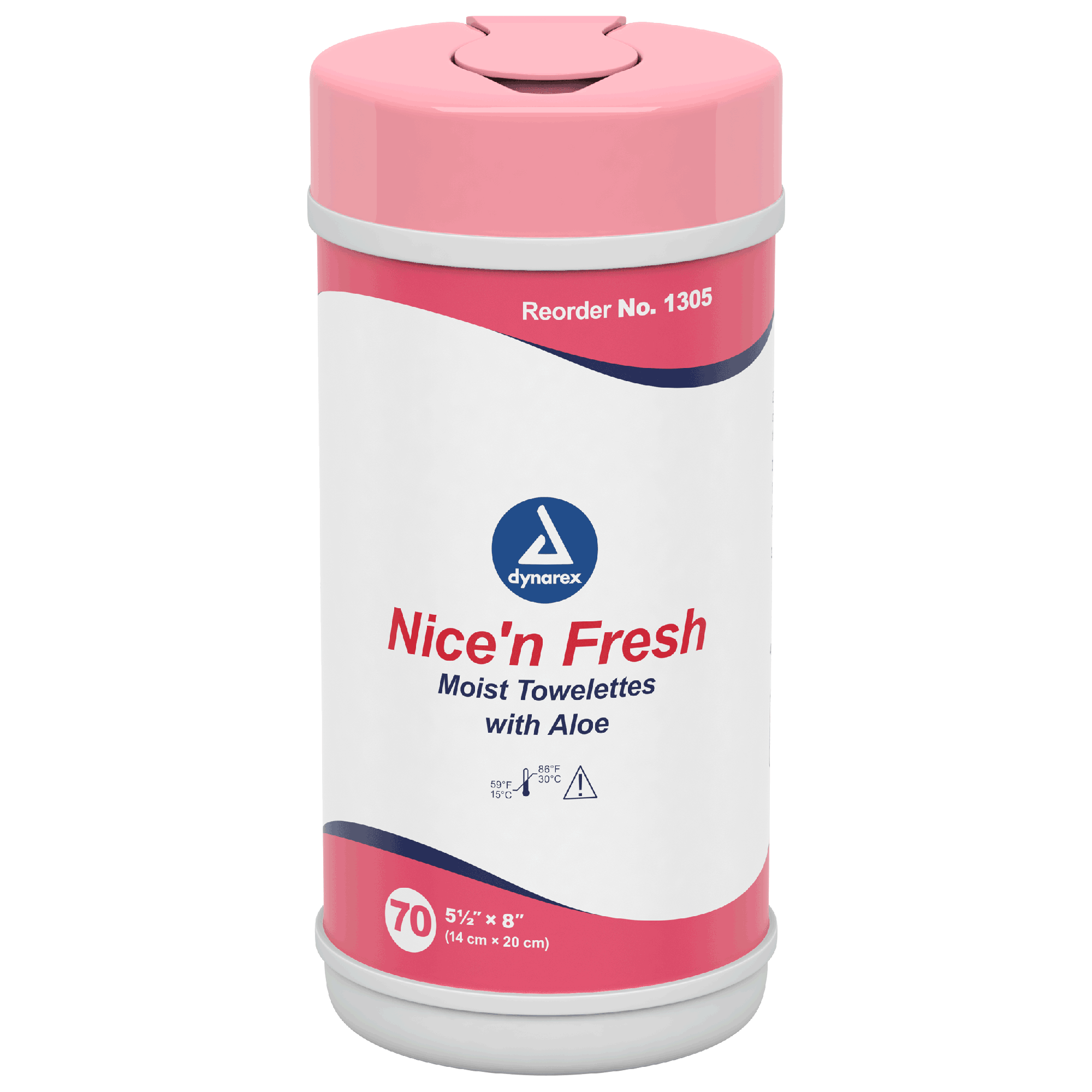 Dynarex Nice'n Fresh Towelette, 5.5" x 8", 18can/case (1260 Count) Dynarex Nice'n Fresh Towelette, 5.5" x 8", 18can/case (1260 Count)