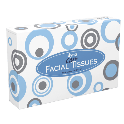 DynaCare Facial Tissues, 5.7" x 7", 200bxs/case (8000 Count) DynaCare Facial Tissues, 5.7" x 7", 200bxs/case (8000 Count)