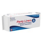 Dynarex Panty Liners, Sq End w/ Adhesive Tab - 25ea/bx, 10bxs/case (250 Count) Dynarex Panty Liners, Sq End w/ Adhesive Tab - 25ea/bx, 10bxs/case (250 Count)