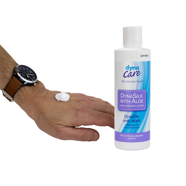 DynaCare DynaSilk w/ Aloe, 8 oz. 48bot/cs (48 Count) DynaCare DynaSilk w/ Aloe, 8 oz. 48bot/cs (48 Count)
