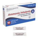 Dynarex Ammonia Inhalants (Ampule), 0.33cc, 10ea/bx, 50bxs/case (500 Count) Dynarex Ammonia Inhalants (Ampule), 0.33cc, 10ea/bx, 50bxs/case (500 Count)