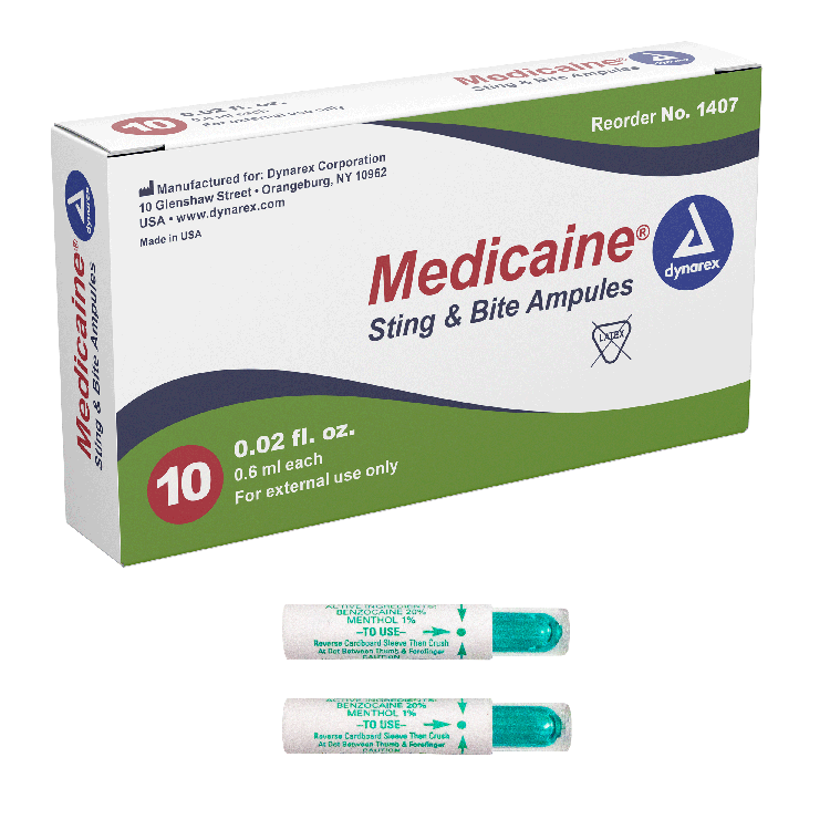 Dynarex Medicaine Insect Bite - Ampule, 6 cc, 10ea/bx, 50bxs/case (500 Count) Dynarex Medicaine Insect Bite - Ampule, 6 cc, 10ea/bx, 50bxs/case (500 Count)