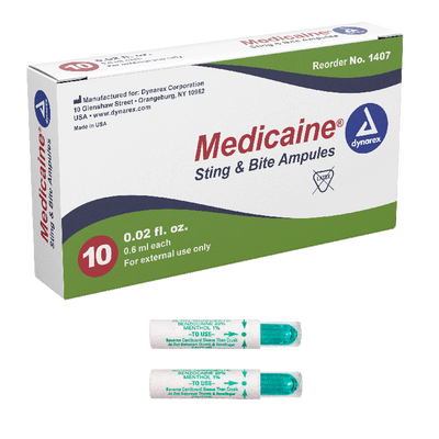 Dynarex Medicaine Insect Bite - Ampule, 6 cc, 10ea/bx, 50bxs/case (500 Count) Dynarex Medicaine Insect Bite - Ampule, 6 cc, 10ea/bx, 50bxs/case (500 Count)