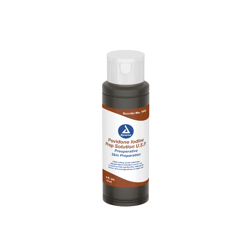 Dynarex Povidone Iodine Prep Solution Bottle Dynarex Povidone Iodine Prep Solution Bottle