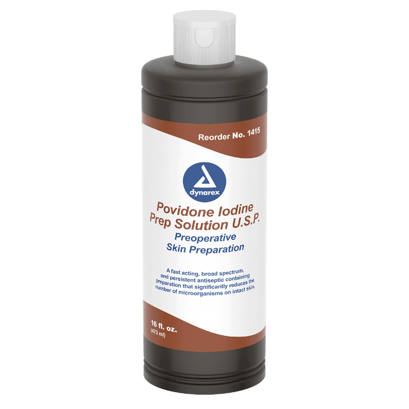 Dynarex Povidone Iodine Prep Solution Bottle Dynarex Povidone Iodine Prep Solution Bottle