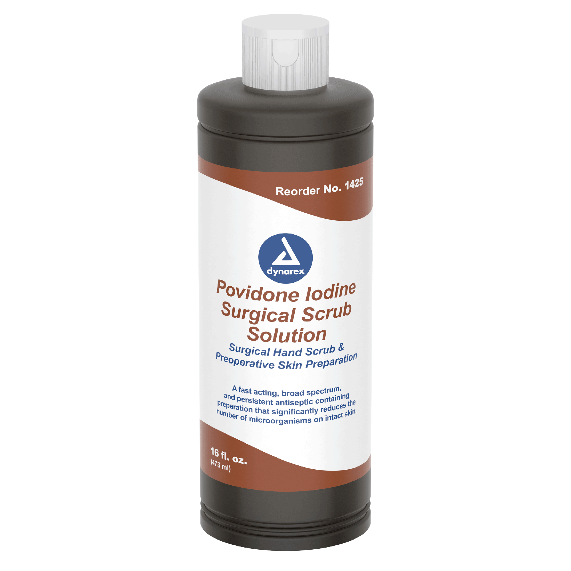 Dynarex Povidone Iodine Scrub Solution, 16 oz. Bottle - 24bot/case (24 Count) Dynarex Povidone Iodine Scrub Solution, 16 oz. Bottle - 24bot/case (24 Count)
