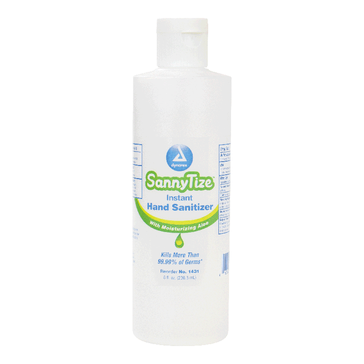 Dynarex SannyTize Instant Hand Sanitizer, 8 oz. Round Bottle, 48bot/case (48 Count) Dynarex SannyTize Instant Hand Sanitizer, 8 oz. Round Bottle, 48bot/case (48 Count)