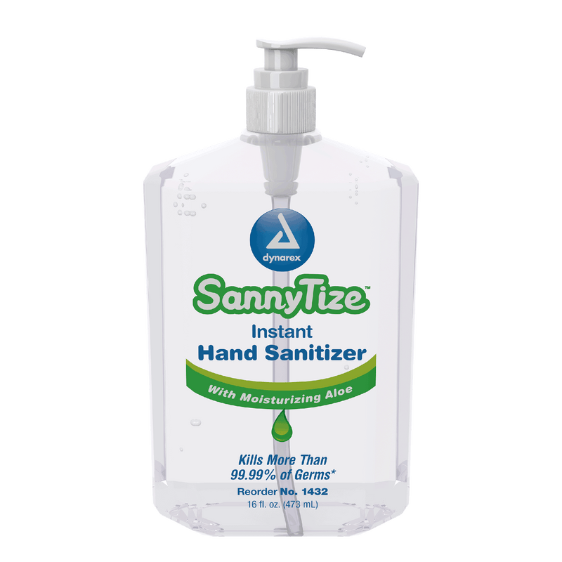 Dynarex SannyTize Instant Hand Sanitizer, 16 oz. Square Pump, 12bot/case (12 Count) Dynarex SannyTize Instant Hand Sanitizer, 16 oz. Square Pump, 12bot/case (12 Count)