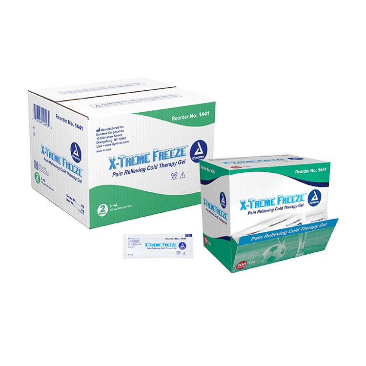 Dynarex X-Treme Freeze, 3 mL Packet, 100ea/bx, 2bxs/case (200 Count) Dynarex X-Treme Freeze, 3 mL Packet, 100ea/bx, 2bxs/case (200 Count)