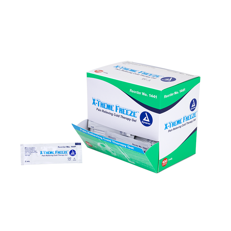 Dynarex X-Treme Freeze, 3 mL Packet, 100ea/bx, 2bxs/case (200 Count) Dynarex X-Treme Freeze, 3 mL Packet, 100ea/bx, 2bxs/case (200 Count)