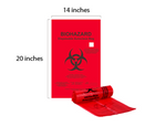 14x20 BIOHAZARD BAGS (2-3 GALLONS) 500pcs 14x20 BIOHAZARD BAGS (2-3 GALLONS) 500pcs