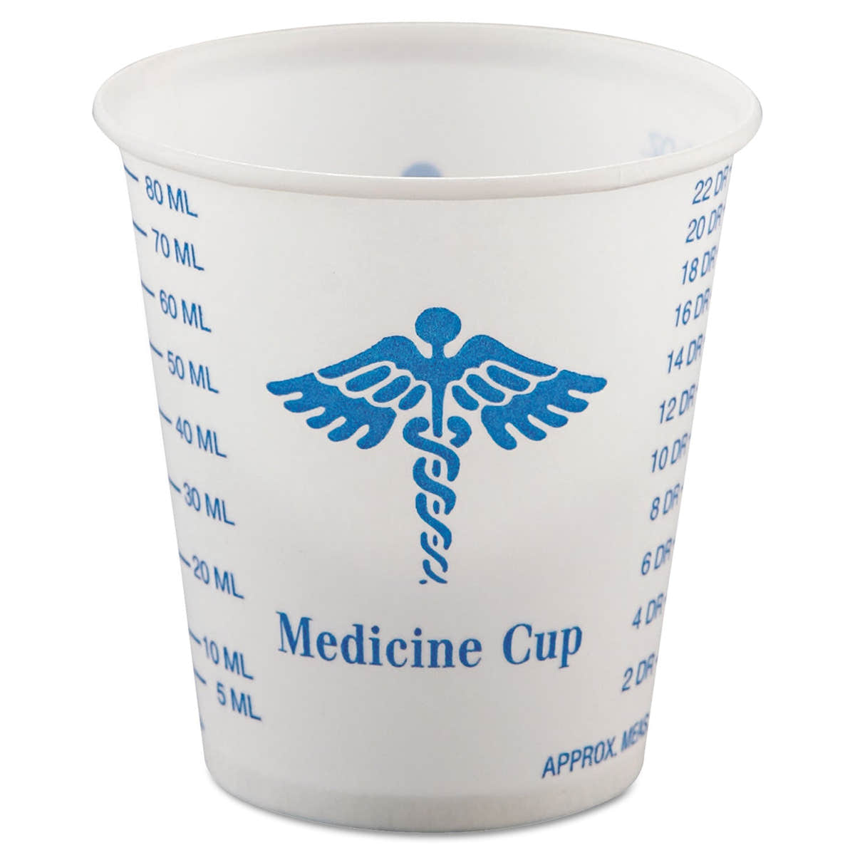 Dart Paper Medical and Dental Graduated Cups, 3 oz, White/Blue, 100/Bag, 50 Bags/Carton Dart Paper Medical and Dental Graduated Cups, 3 oz, White/Blue, 100/Bag, 50 Bags/Carton
