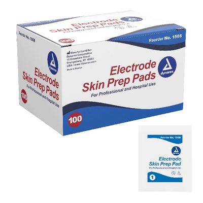 Dynarex Electrode Skin Prep Pad, 100ea/bx, 10bxs/case (1000 Count) Dynarex Electrode Skin Prep Pad, 100ea/bx, 10bxs/case (1000 Count)