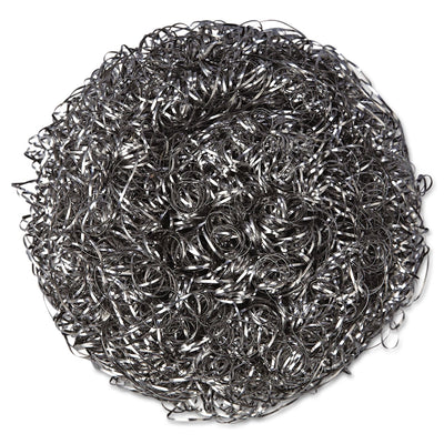 Kurly Kate Stainless Steel Scrubbers, Large, 4 x 4, Steel Gray, 12 Scrubbers/Pack, 6 Packs/Carton Kurly Kate Stainless Steel Scrubbers, Large, 4 x 4, Steel Gray, 12 Scrubbers/Pack, 6 Packs/Carton