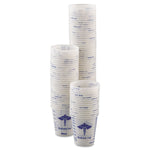 Dart Paper Medical and Dental Graduated Cups, 3 oz, White/Blue, 100/Bag, 50 Bags/Carton Dart Paper Medical and Dental Graduated Cups, 3 oz, White/Blue, 100/Bag, 50 Bags/Carton