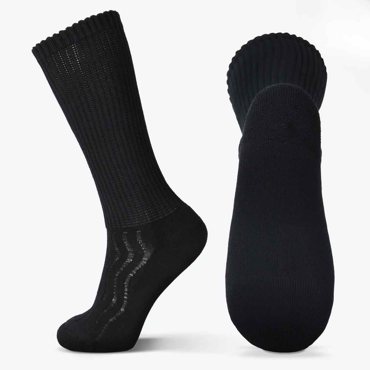 Bamboo Crew Socks For Wide & Sensitive Feet , Multi-Pack Bamboo Crew Socks For Wide & Sensitive Feet , Multi-Pack